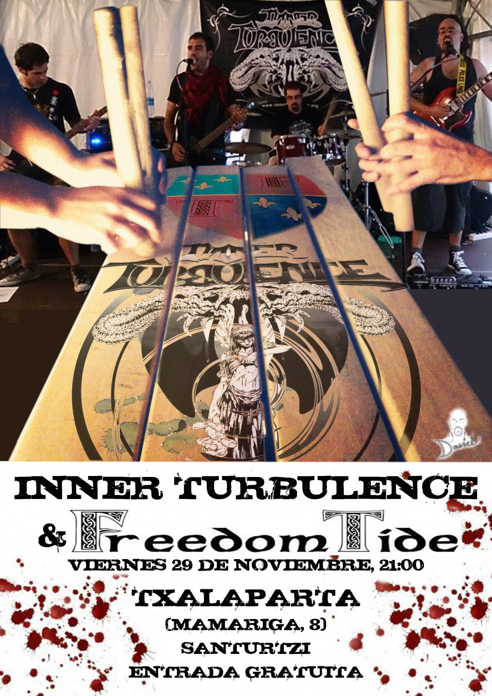 INNER TURBULENCE + FREEDOM TIDE @ Txalaparta (Santurtzi) Viernes 29 Noviembre 2013